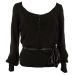 Monsoon Black Long Sleeve Belted Jumper