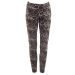Grey & Charcoal Jacquard Print Full Length Leggings