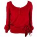 Monsoon Red Long Sleeve Belted Jumper