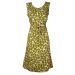 White Stuff Spero Mustard Sleeveless Summer Tea Dress