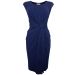 Hobbs Athena Navy Knot Waist Jersey Dress
