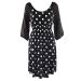 Kate Thomas Scoop Neck Dotty Mini Dress