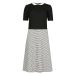 M&S Monochrome Peter Pan Collar Checked Fit & Flare Skater Dress