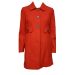 Dorothy Perkins Burnt Orange Peter Pan Collar Wool Blend Winter Coat