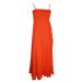 South Orange Strapless / Strappy Crinkle Cotton Maxi Dress