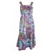 Savoir Square Neck Pintuck Bodice Lined A-Line Strappy Dress