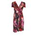 M&S Pink & Red Wrap Crossover Dress