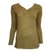 MONSOON V-Neck Striped Long Sleeve Lightweight Jersey Top