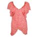 River Island Coral Beaded Tunic Top