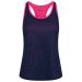 Fila Becky Racerback Moisture Wicking Gym Running Active Fitness Top - Navy