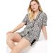 M&S Short Sleeve Zebra Print Pyjama Set