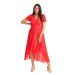 Scarlett & Jo Tilly Coral High Low Hem Midi Dress