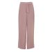 Evans Pink Pull-On Tie Waist Wide Leg Plus Sized Trousers