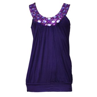 Victoria Halpern Purple Jewelled Tunic