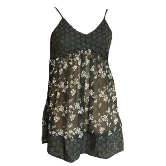 Monsoon V-Neck Black & White Floaty Chiffon Cami Top